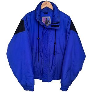 Steep Slopes Jacket Men's X-LARGE Blue Black 1990's Winter Ski Parka